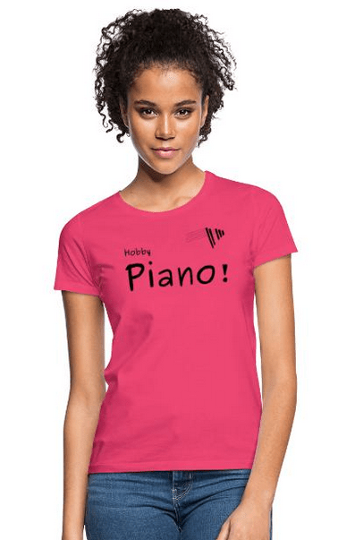 Klavierunterricht mit Hobby-Piano - Frauen T Shirt Azalea