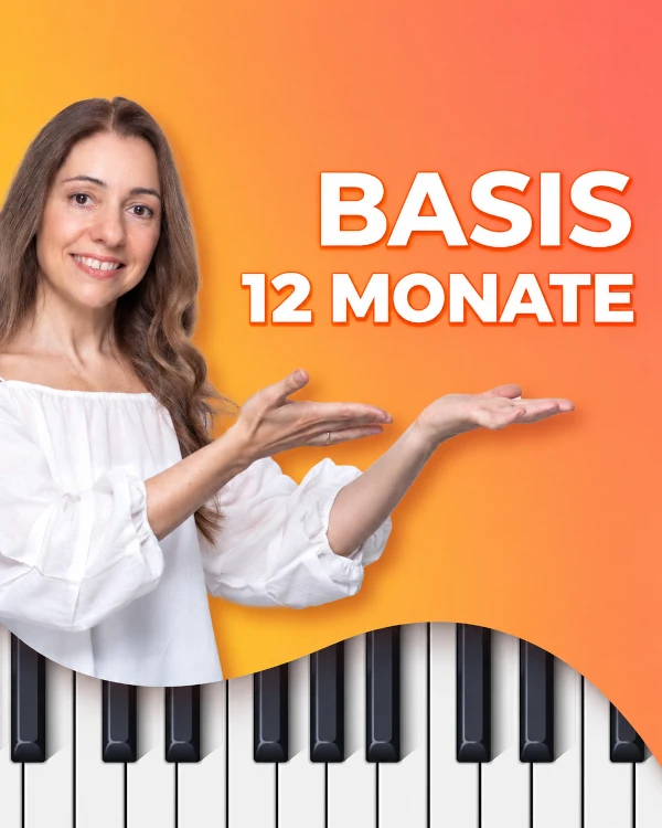 Basis Mitgliedschaft Klavier 12 Monate